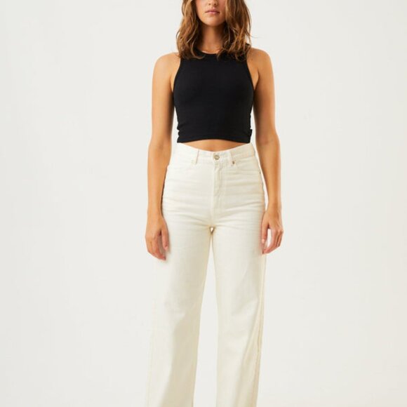 BNWT Afends - Dalston - Women's Hemp Ribbed Black Tank Top - Picture 5 of 6